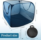 Pop Up Pool Toy Storage Bin 32 x32 x30 pool Float Organizer Bag With 2 Black 