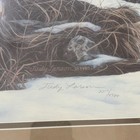 Judy Larson 1990 Framed Wolves Snowy Forest Print Signed   Numbered 221 4326