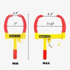4 X Anti-theft Wheel Lock Clamp Boot Tire Claw Trailer For Car Truck Lawn Mowers