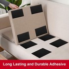 4    X 6    Heavy Duty Patch Hook And Loop Self Adhesive Black Inch Large Set