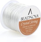 Versatile 1mm Stretch Cord - 60m Clear White String For Jewelry Making And Beads