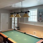 Wellmet 3 Light Pool Table Light  Billiard Lighting With Metal Lamp Shades Moder