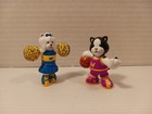 Webkinz   shootin  Hoops Black   White Cat     yorkie Cheerleader  Figurines