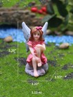Miniature Fairy Garden Figurines 5pcs  Small Flower Fairies Ornaments Resin M   