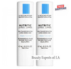 2 Pack - La Roche Posay Nutritic Lip Balm Very Dry Lips 4 7ml  Exp 05 2028