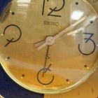 Vintage Seiko Brass Alarm Clock Japan Movement France Case Mcm Untested