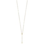 Tri-color Cross And Miraculous Medal Rosary Necklace Real 14k Gold 17-20 Inch