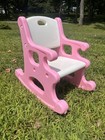 Little Tikes Vintage Child-size Rocking Chair   Rocker Pink   White