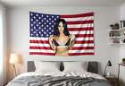 Prime Megan Fox American Flag   Megan Fox Sexy Tapestry College Dorm Room Decor