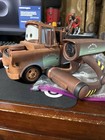 Rare Disney Cars Tow Mater Lazer Light Chaser Remote Control Vehicle