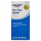 Equate Dry Eye Relief Lubricant Eye Drops  0 5 Fl Oz  C   2 Pack 