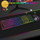 Wireless Rgb Gaming Keyboard And Mouse - Rechargeable Rgb Backlit long Battery L