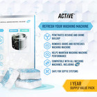 Washing Machine Cleaner Descaler 24 Pack  Deep Cleaning Tablets For He Front