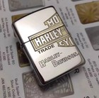 Zippo Silver   Gold Harley Davidson Lighter In A New Box