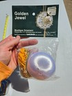 Leewards Golden Jewel Satin Saturn Vtg Sequin Bead Vtg Christmas Ornament Kit