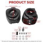 Switch Housing Cover Hand Control Parts For Harley Sportster Dyna Softail Black