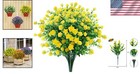 Artificial Flowers Outdoor Faux Flowers Garden Porch Decor Uv Resistant 6 Bun   