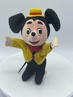 Vintage Walt Disney Productions Mickey Mouse Plush Doll Woolkin 1966 Japan