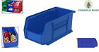 Customizable Blue Storage Bins - 12-pack  Stackable   Versatile For All Settings