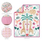 5 Piece Baby Crib Bedding Set For Girls - Newborn  Infant   Toddler Nursery B   
