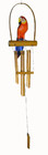 Hand Carved Bamboo Wood Parrot Nautical Wind Chime Tiki Garden Home Pool Patio