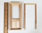 Dollhouse Door Interior Or Exterior With Arched Window 1 12 Scale Miniature