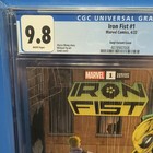 Marvel Comics Iron Fist  1  2022  Cgc 9 8 Gunji Variant Cover