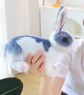 Gray Bunny Rabbit Plush Toy 10  Stuffed Animal Toddler Doll Gift For Kids