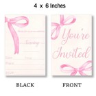 Pink Bow Birthday Party Invitations Birthday Invitations Girl 20 Cards With E   