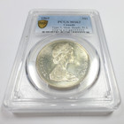 1965 Pcgs Ms63 Type 5 Medium Beads Pt 5 - Canada Silver Dollar  1 Coin  58631a