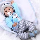 Us 22  Real Life Reborn Baby Dolls Handmade Vinyl Silicone Newborn Doll Toy Gift
