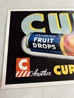 Curtiss Fruit Drops Candy Vintage Advertising Sign 11 By 28 Paper Sign