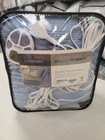Premier Comfort Textured Fleece Heated  King Blanket  Blue