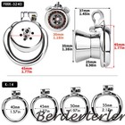 Negative Inverted Flat Chastity Cage With Silicone Urine Blockage Arc Rings Lock
