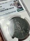 1907 Usa-philippines 1 Peso Manila Bay War Salvage Ngc Grade Genuine Wwii Silver