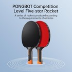 Five-star Ping Pong Paddle  Professional Level Table Tennis Racket With Hard Cas
