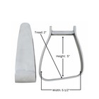 5-1 2  Western Horse Saddle Sloped Angled Aluminum Stirrup Tack 5139