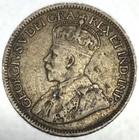 1919 Canadian Silver 10 Cent Coin King George V Silver Dime - 4735