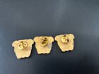 Red Dog Beer Logo Lapel Hat Pins Lot Of 3 Miller Brewing Company Vintage