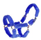 Horse Halter With Fur Full Size Adjustable Tack Shows Equestrian New Synthetic