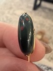 Antique Victorian Gold Filled Natural Bloodstone Stickpin Hat Pin Cabochon 3 5 