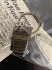 Rare Nos Vintage Motor Oil Can Shaped Advertising Brass Keychain Amoco Ultimate