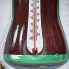 Vintage Coca Cola Bottle Thermometer 16    Metal -excellent