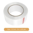 3 Rolls Filament Reinforced Strapping Fiberglass Tape 5 5 Mil - 2 In  X 60 Yds
