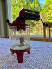 Vintage Red Child s Wolverine Tin glass Miniature Washing Machine   Wringer