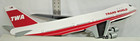 Trans World Airlines Twa Boeing 747 Jet 30  Double Sided Hanging Sign