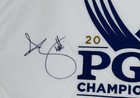 Adam Scott Signed 2014 Pga Championship Golf Pin Flag Valhalla Autograph Bas J70