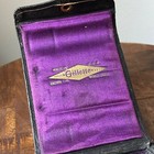 Old Vintage Gillette Gold Tone Case Box Safety Razor Set