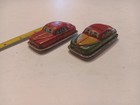Vintage  1950   s Tin Litho Friction Cars  3  Police And Fire Cars - Japan 