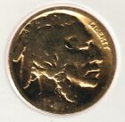 1913-1938 24k Gold Plate Rare Old Us No-date Buffalo Nickel Collection Coin Usa